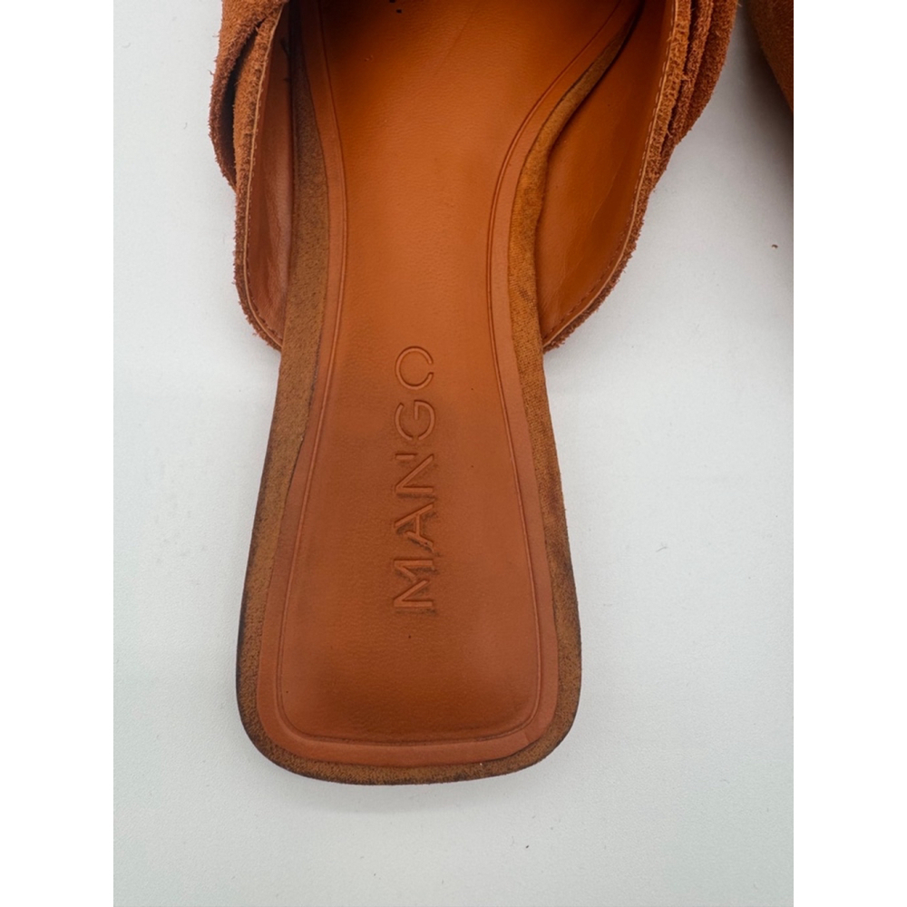 Women's Mango Mules Size 6.5/37 Rust Brown - Picture 3 of 7